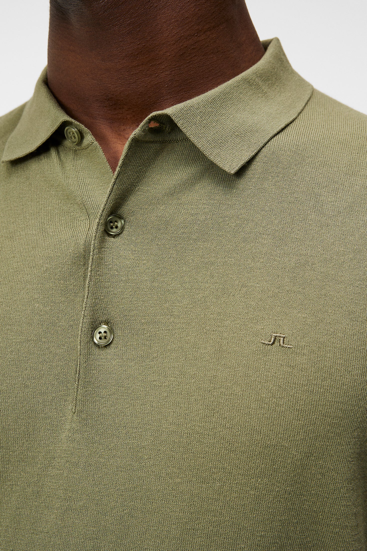 RIDGE RAYON SILK POLO - OIL GREEN - Afbeelding 6