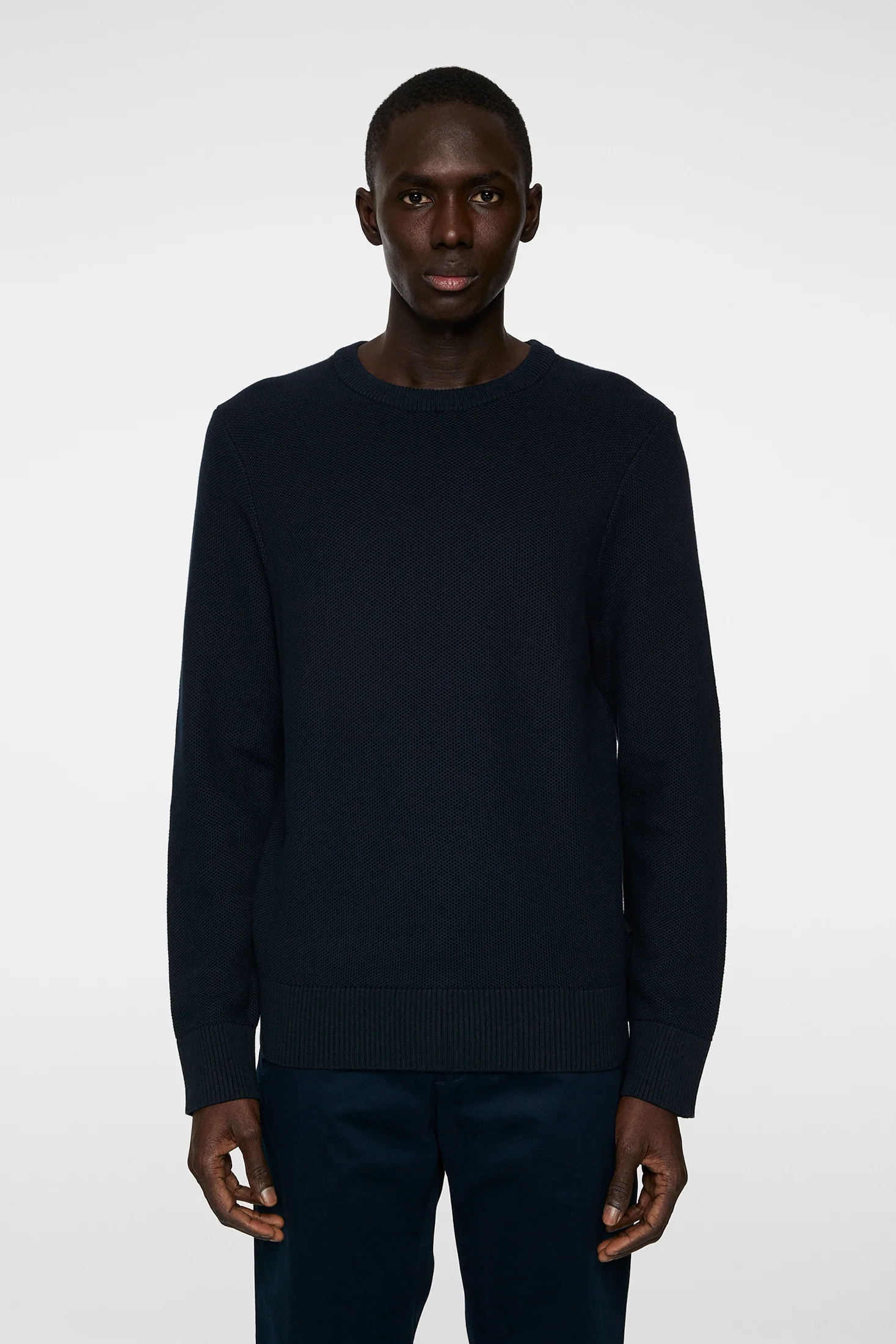 ARTHUR KNIT ORG COTTON - JL NAVY - Afbeelding 2