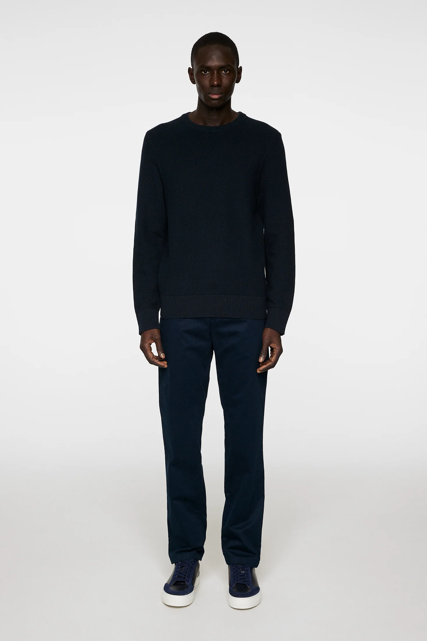ARTHUR KNIT ORG COTTON - JL NAVY - Afbeelding 4