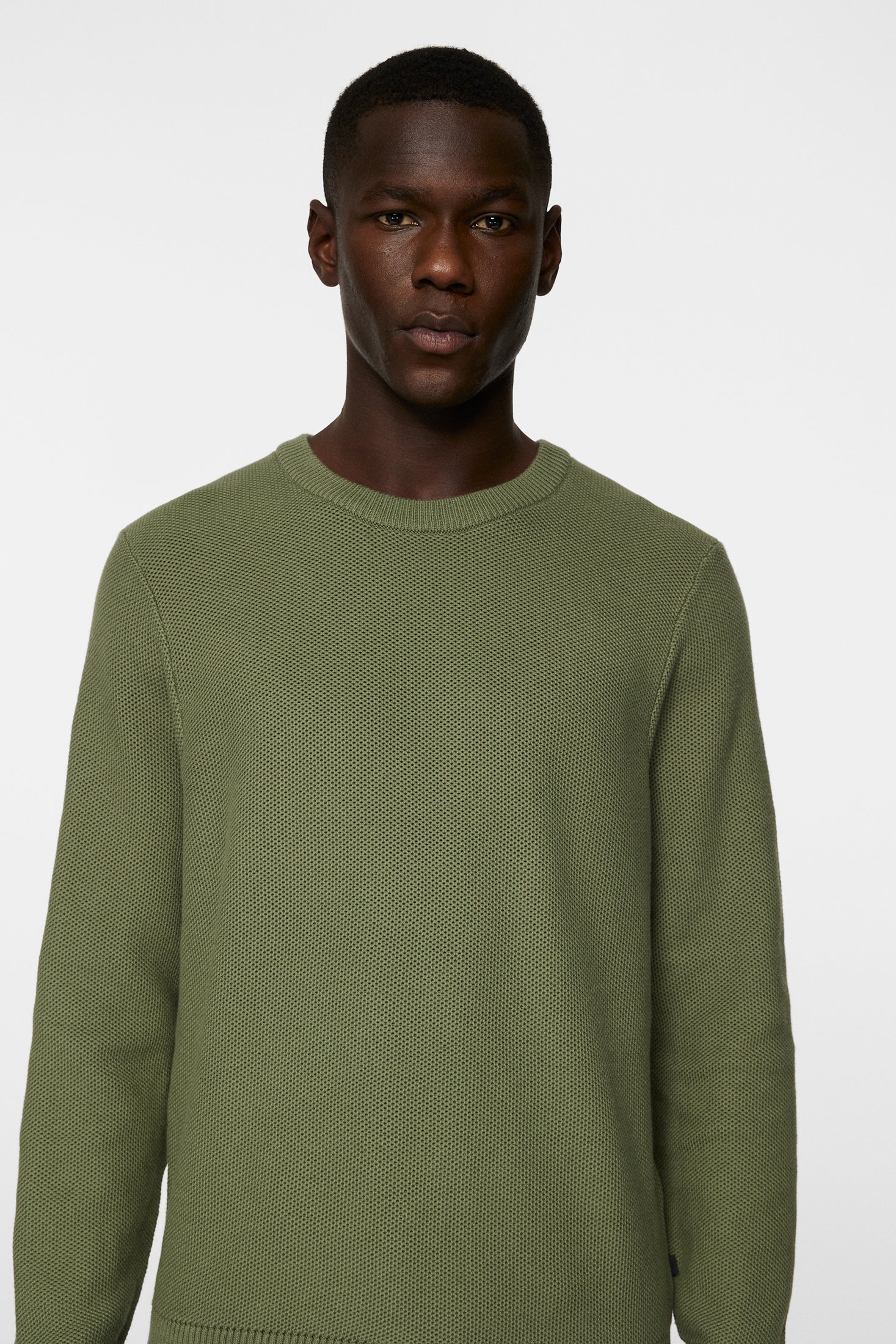 ARTHUR KNIT ORG COTTON - OLIVINE - Afbeelding 6