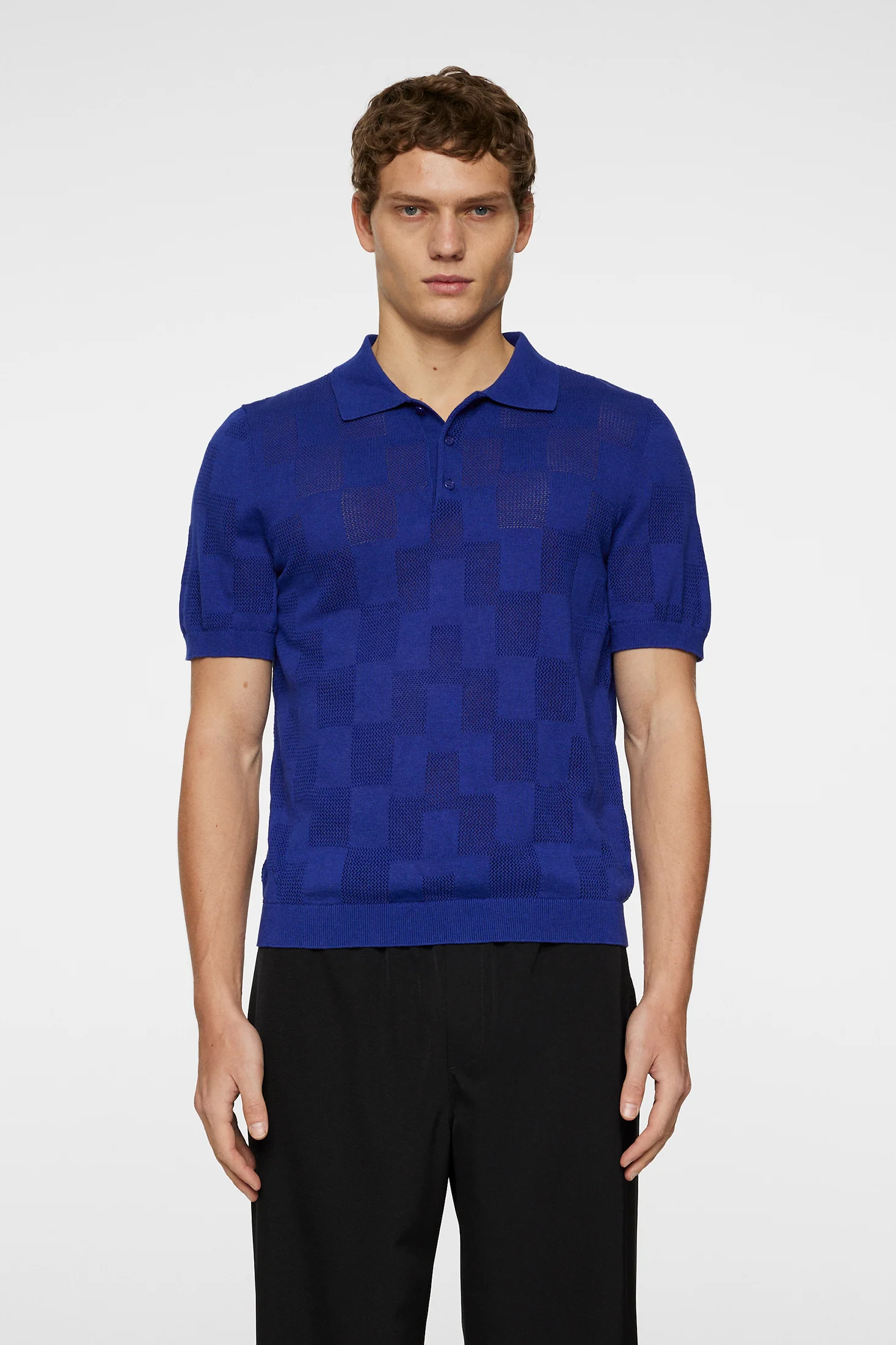 REYMOND STACKED BRIDGE POLO - CLEMATIS BLUE