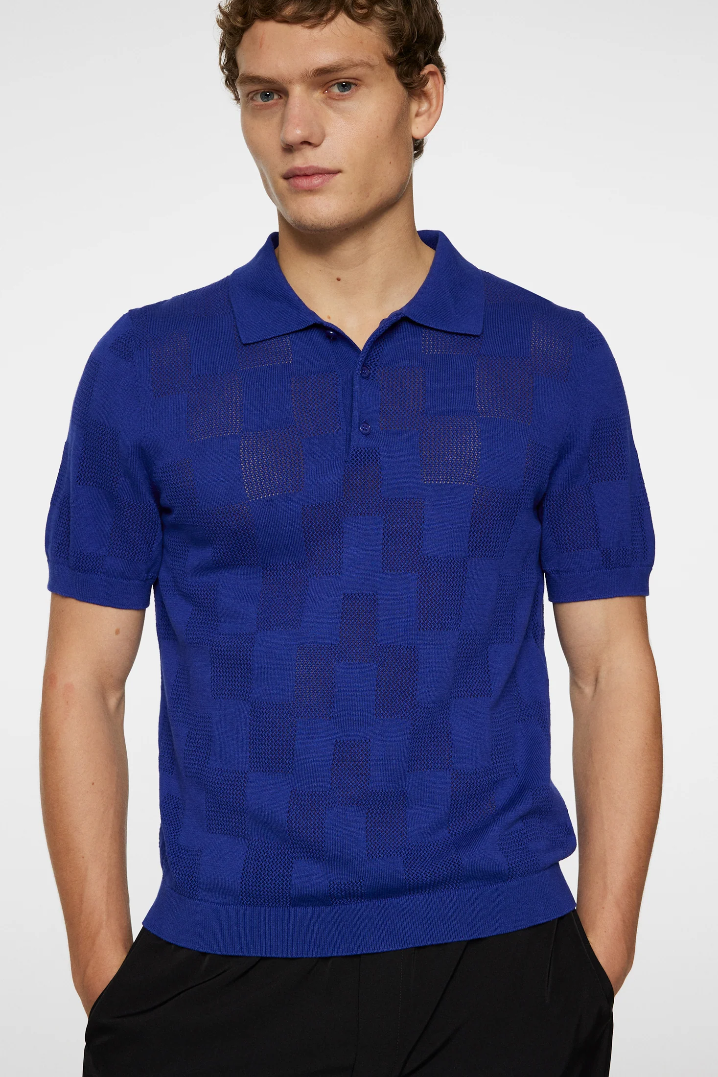 REYMOND STACKED BRIDGE POLO - CLEMATIS BLUE - Afbeelding 5
