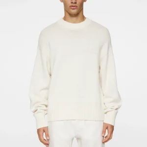 EDDY COTTON WOOL CREW NECK - WHITE