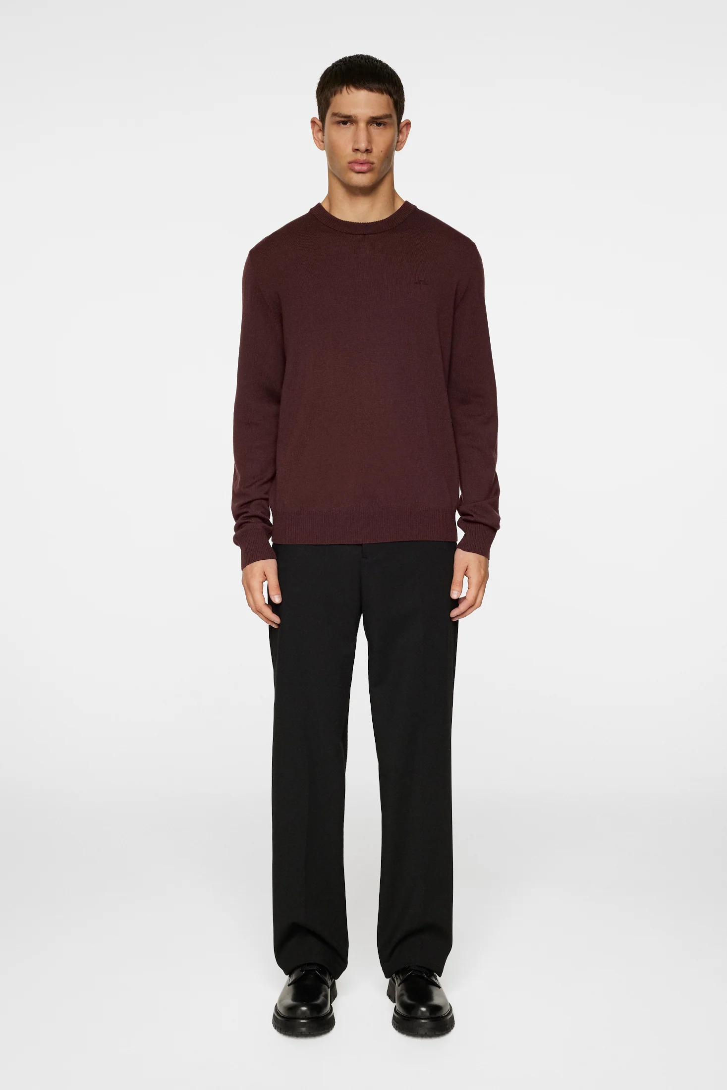 KEANE MERINO CREW NECK - HUCKLEBERRY - Afbeelding 4