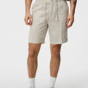 BARON LINEN SHORTS - SAFARI BEIGE