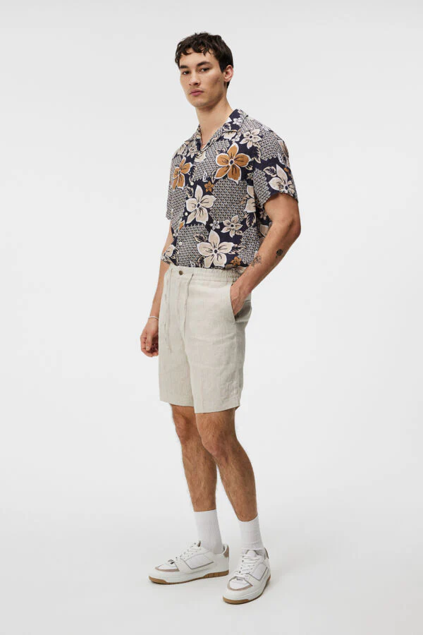 BARON LINEN SHORTS - SAFARI BEIGE - Afbeelding 3