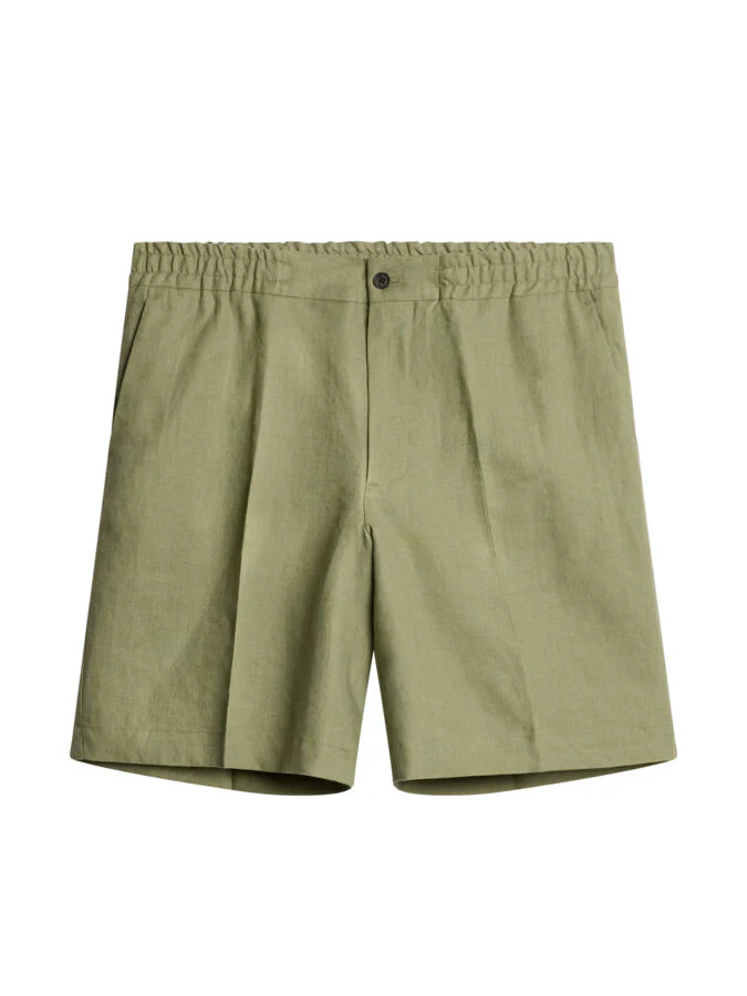BARON LINEN SHORTS - OIL GREEN - Afbeelding 7