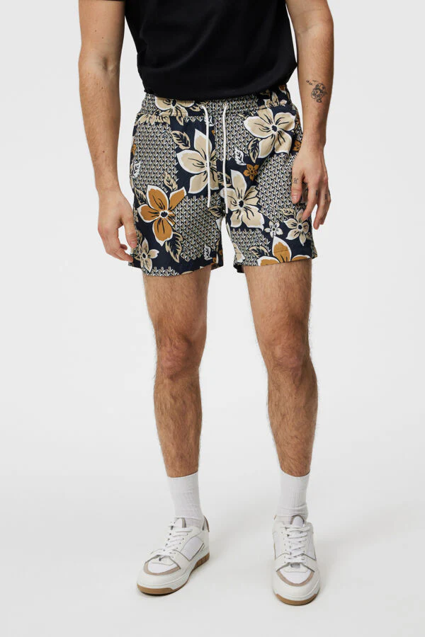 BANKS FLORAL SWIM TRUNKS - MIX SAFARI - Afbeelding 2