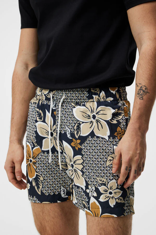 BANKS FLORAL SWIM TRUNKS - MIX SAFARI - Afbeelding 5