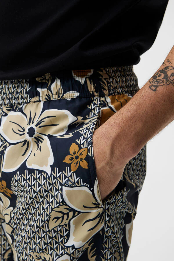 BANKS FLORAL SWIM TRUNKS - MIX SAFARI - Afbeelding 6
