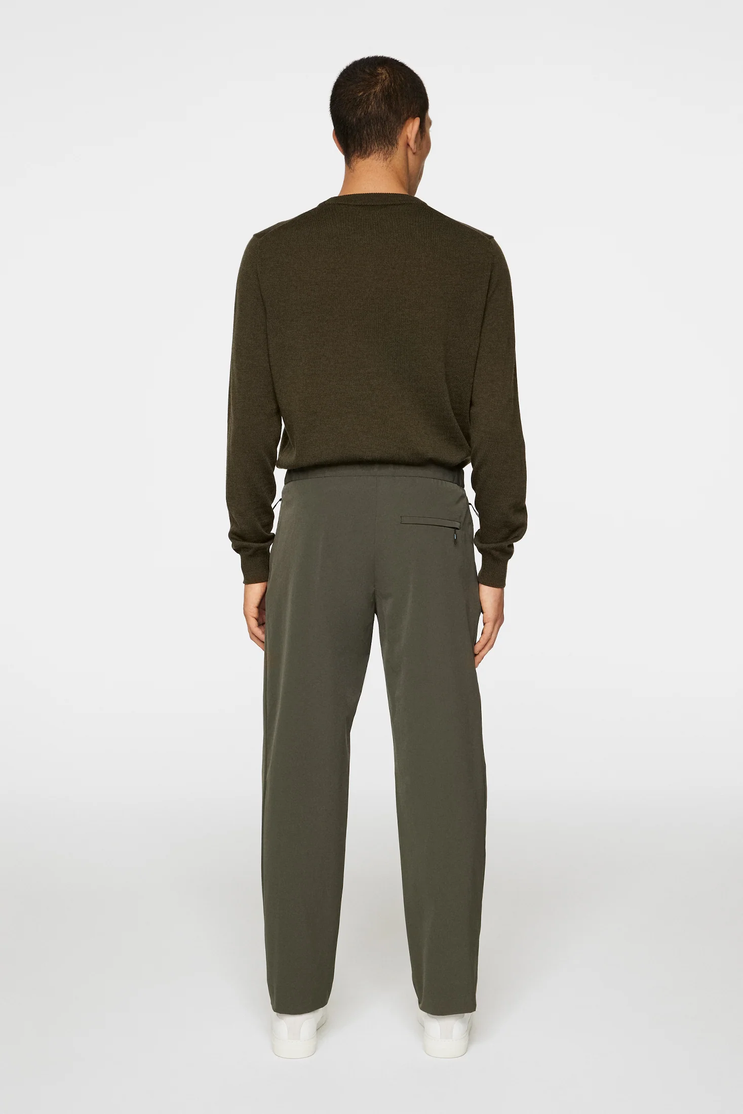 JIN DS PLEATED PANTS - FOREST GREEN - Afbeelding 3