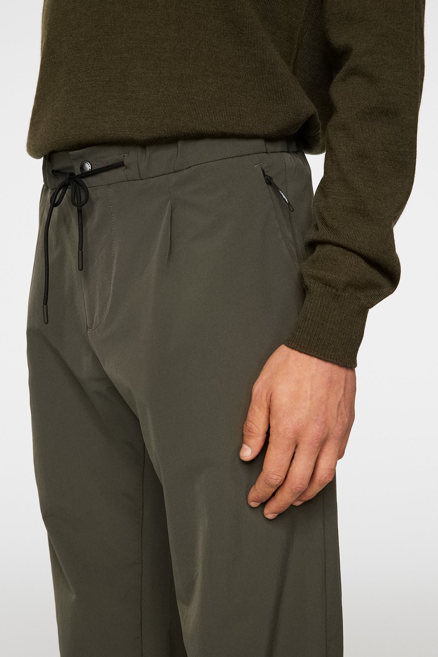JIN DS PLEATED PANTS - FOREST GREEN - Afbeelding 5