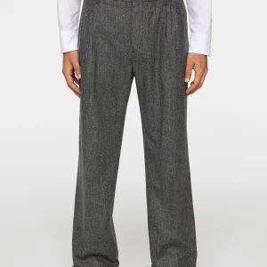 HAIJ DOUBLE PLEAT PANTS - NIGHT OWL
