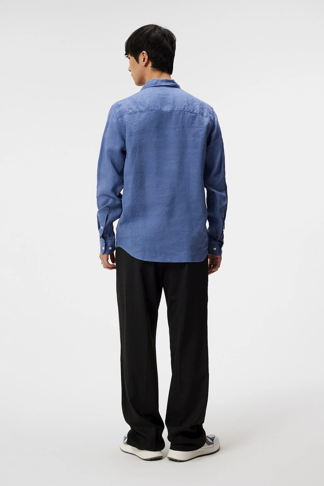 REG LS CLEAN LINEN SHIRT - BIJOU BLUE - Afbeelding 4