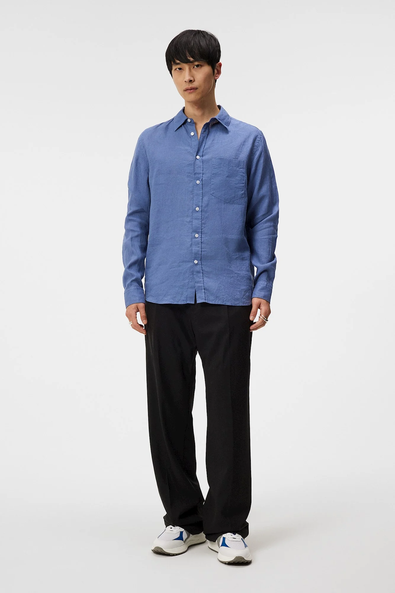 REG LS CLEAN LINEN SHIRT - BIJOU BLUE - Afbeelding 3
