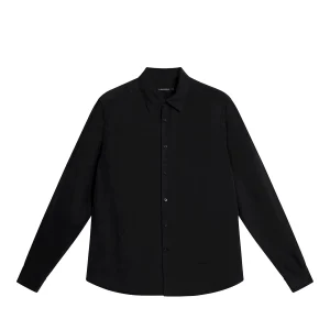 SLIM LS COMFORT TENCEL SHIRT - BLACK