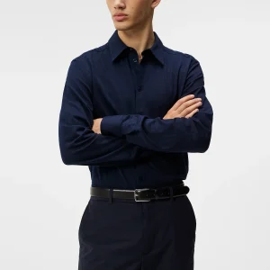 MARLON LS JERSEY SLIM SHIRT - JL NAVY