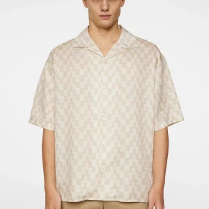 ELLIS STACK BRIDGE PRINT SHIRT - MOONBEAM