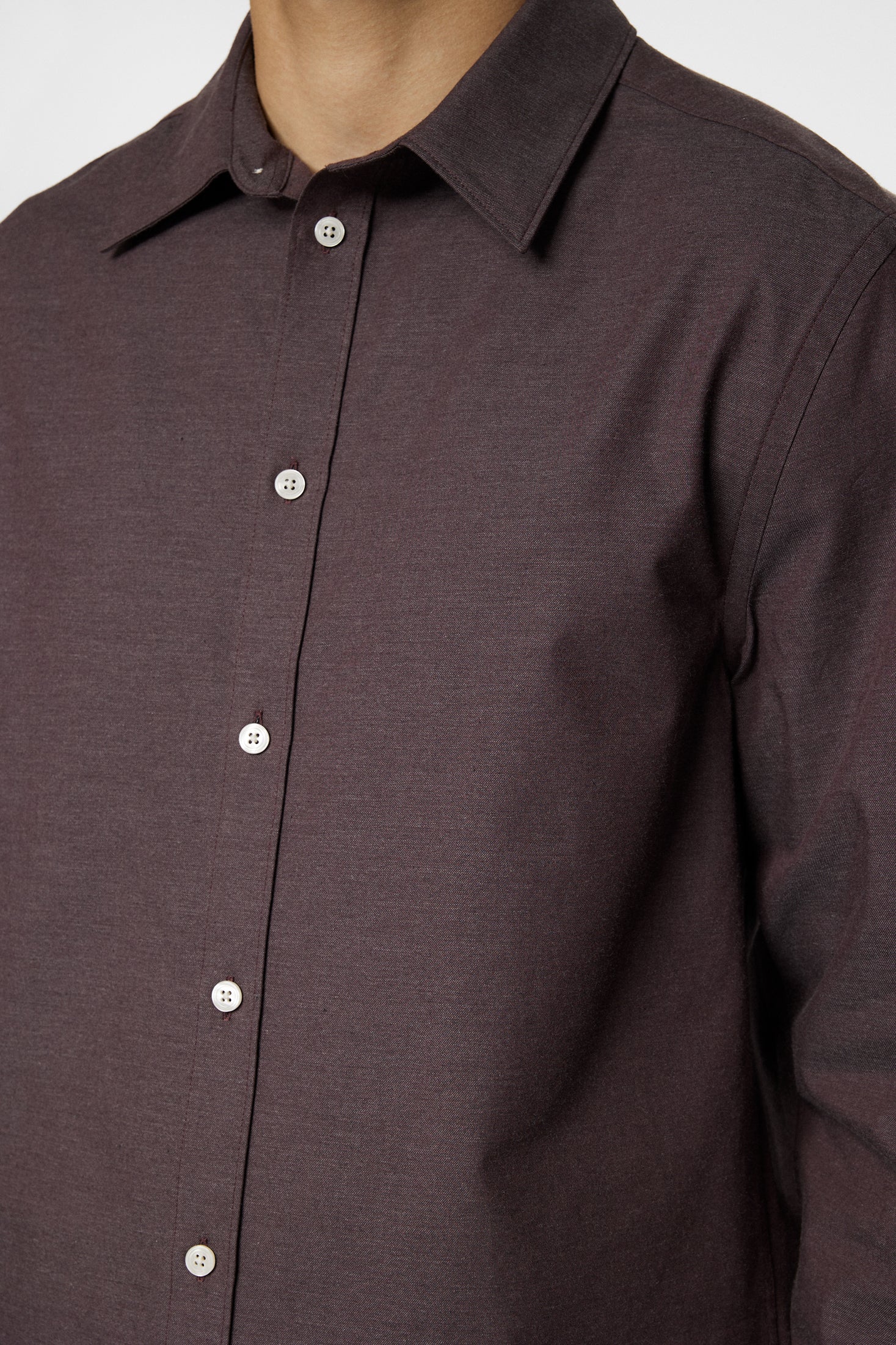 SLIM LIGHT FLANNEL SHIRT - HUCKLEBERRY - Afbeelding 6