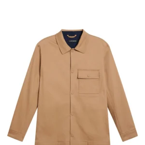 JASON BUTTONED COTTON STRETCH - TIGER BROWN