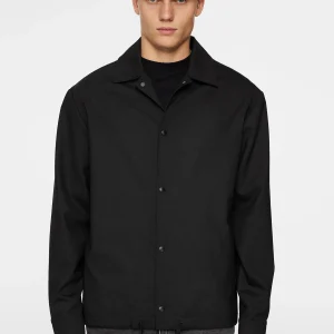 CELIAN COACH OVERSHIRT - BLACK