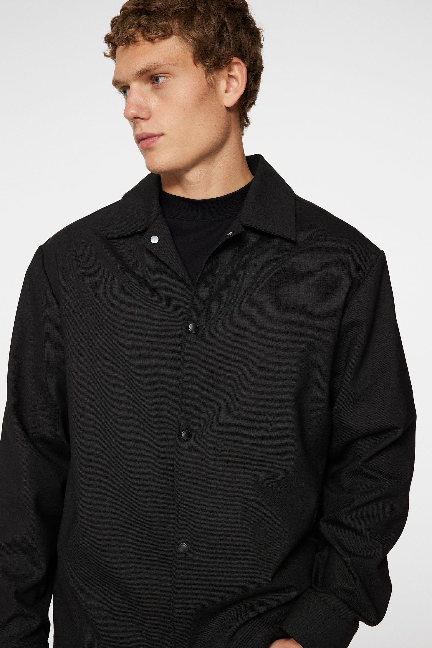 CELIAN COACH OVERSHIRT - BLACK - Afbeelding 5