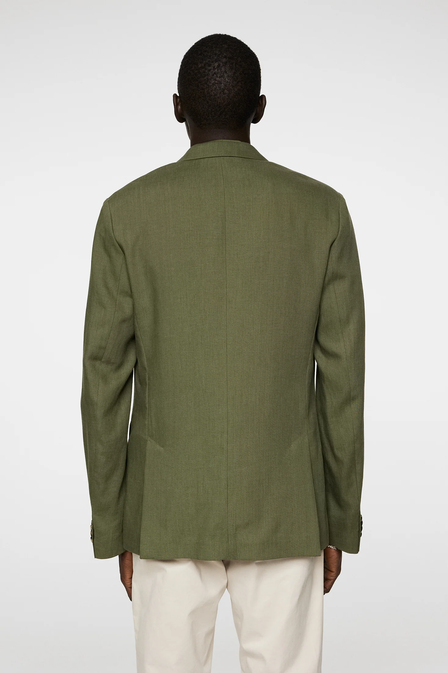 ELTON U SUPER LINEN BLAZER - OLIVINE - Afbeelding 3