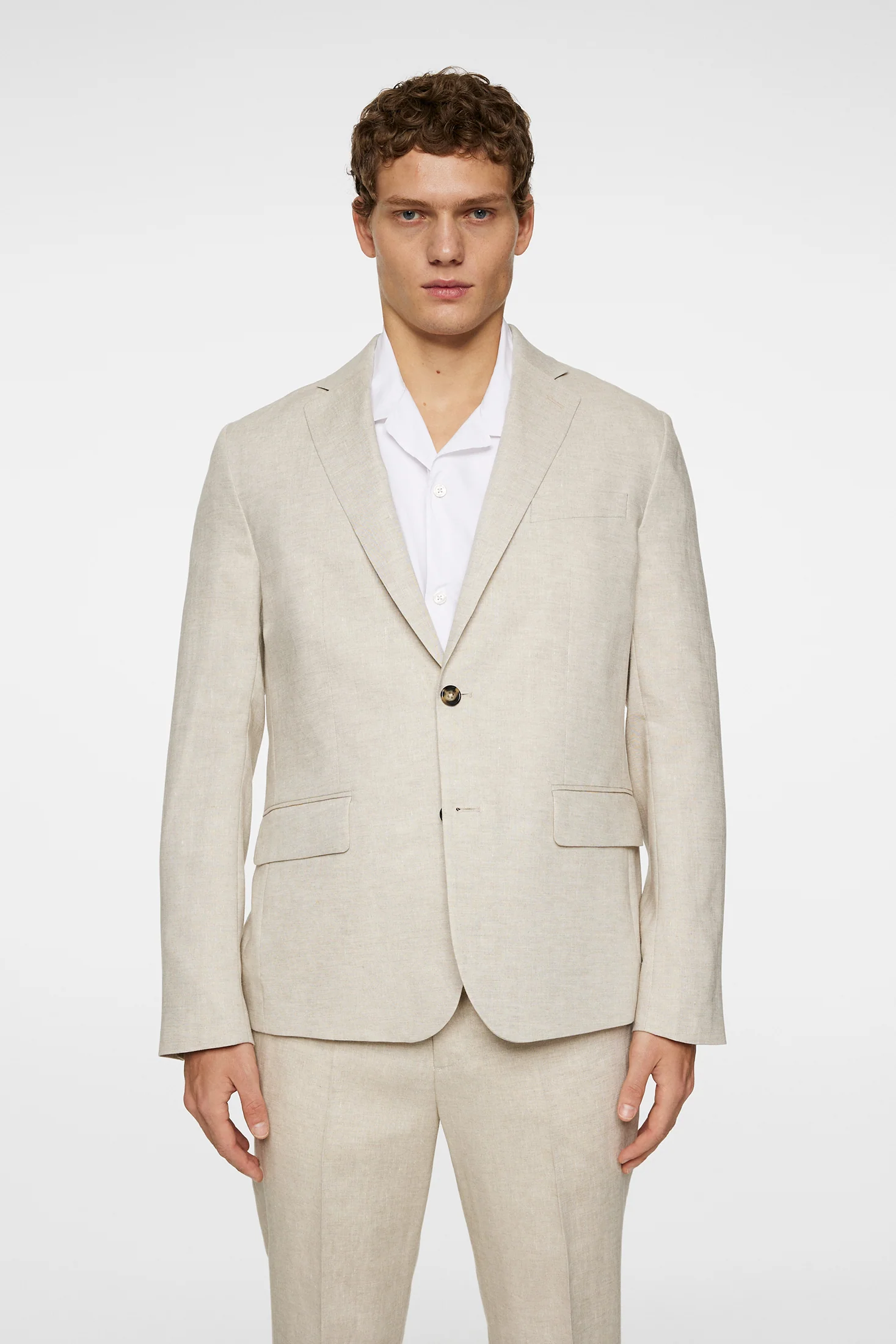 ELTON U SUPER LINEN BLAZER - MOONBEAM - Afbeelding 2