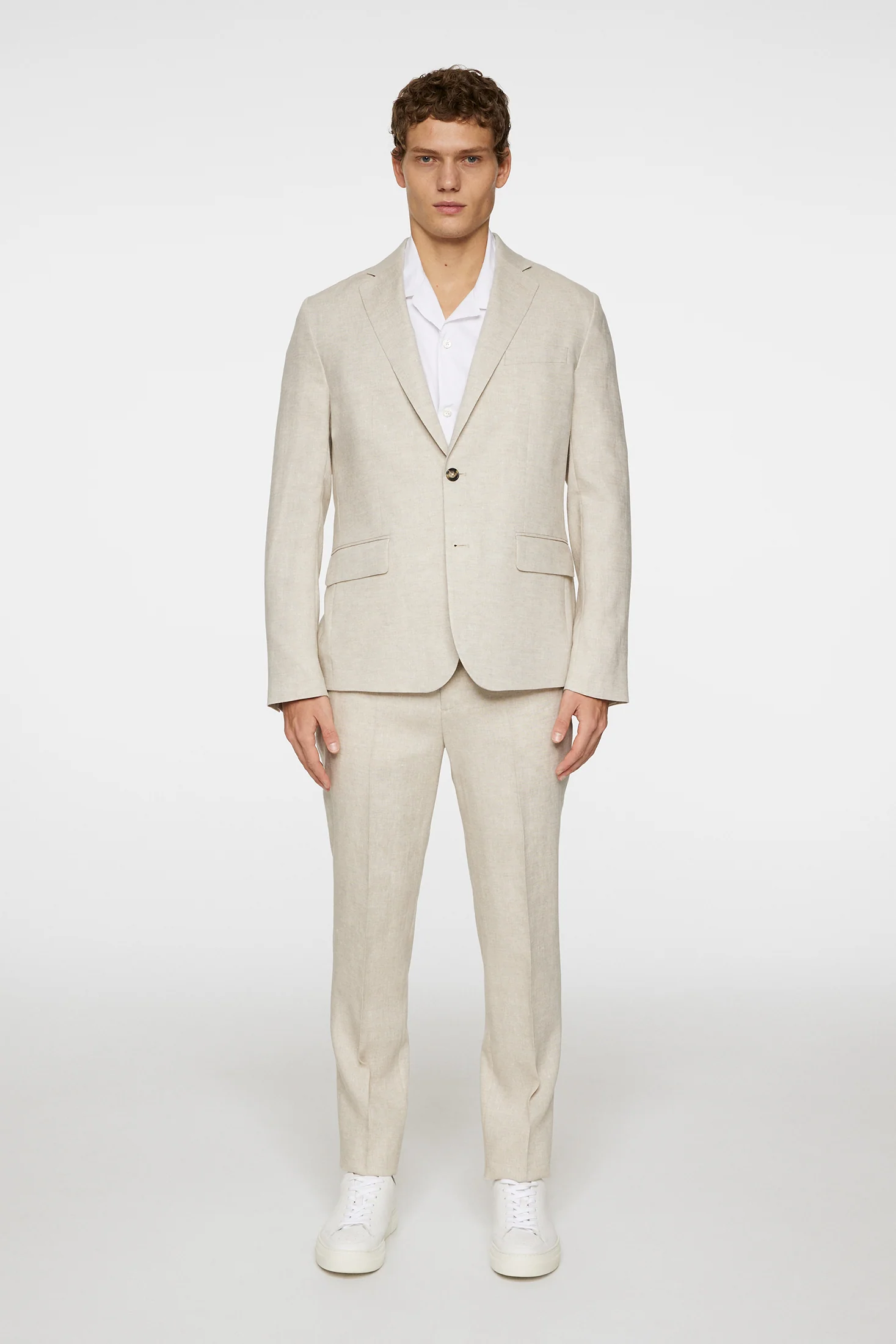 ELTON U SUPER LINEN BLAZER - MOONBEAM - Afbeelding 4