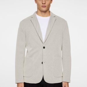 CALVON 3D PIQUE BLAZER - MOONBEAM