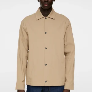 CELIAN SEERSUCKER OVERSHIRT - BATIQUE KHAKI
