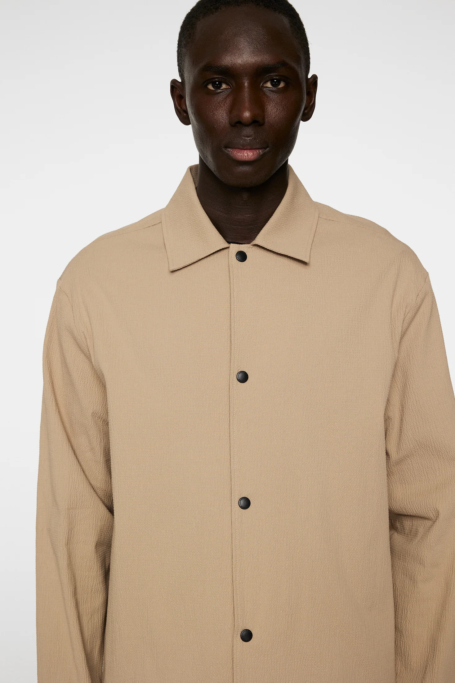 CELIAN SEERSUCKER OVERSHIRT - BATIQUE KHAKI - Afbeelding 5