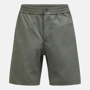 STRETCH DRAWSTRING SHORTS - PINE NEEDLE