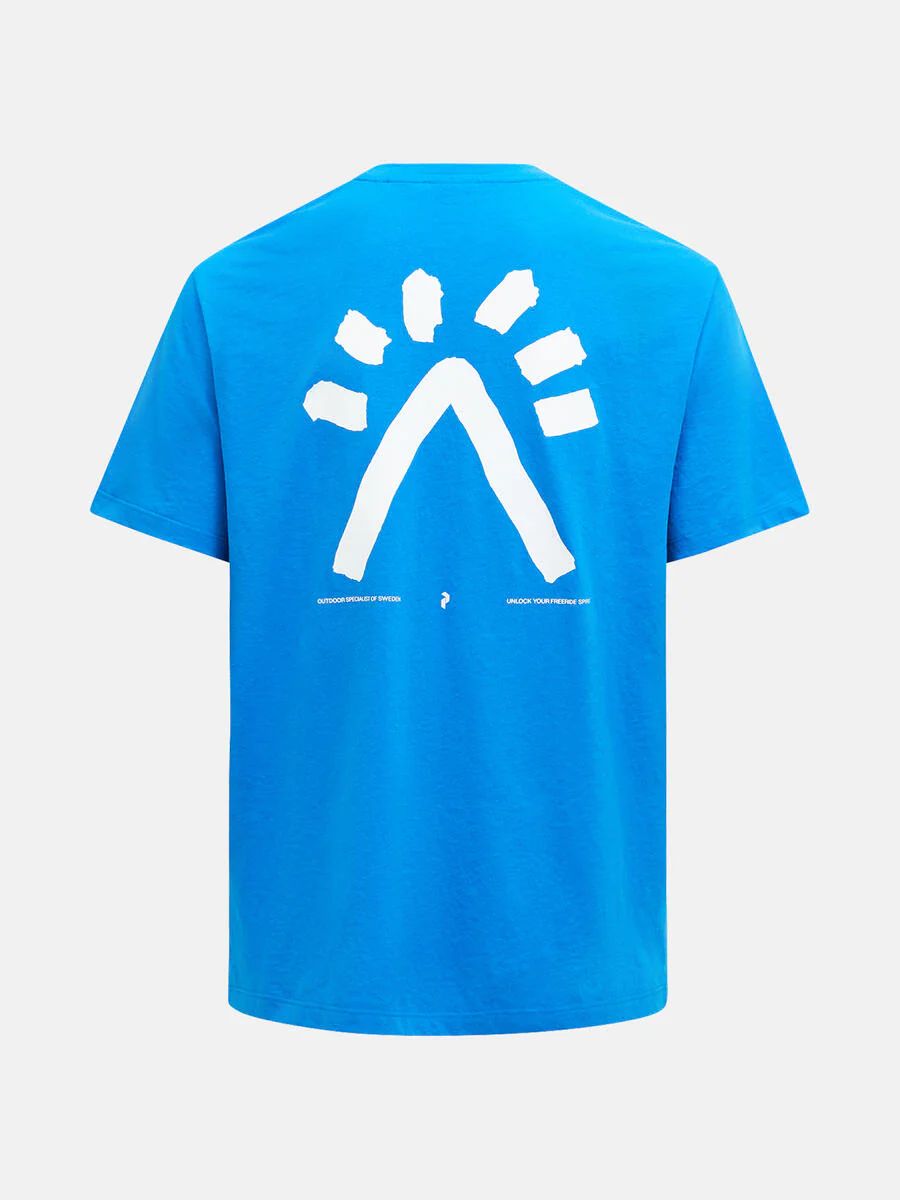 EXPLORE GRAPHIC TEE - BRILLIANT BLUE - Afbeelding 3