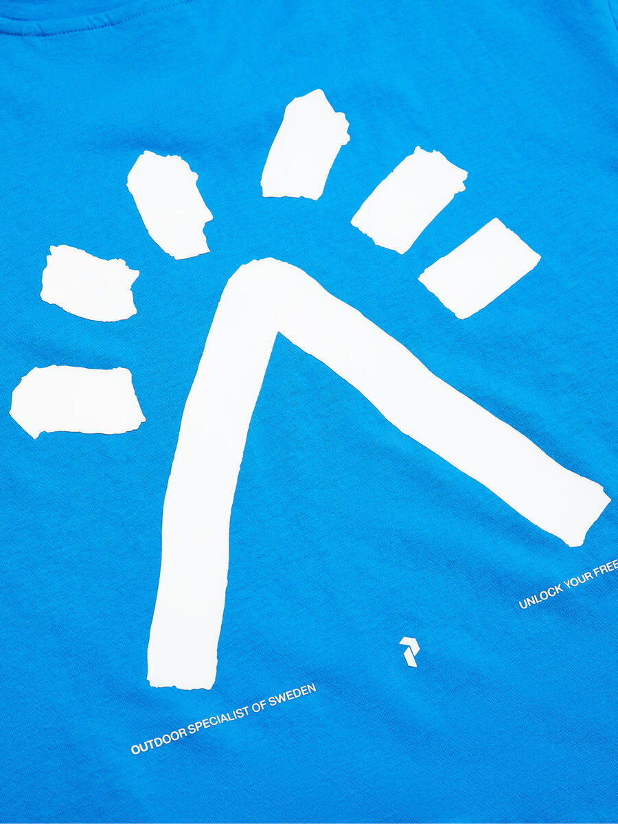 EXPLORE GRAPHIC TEE - BRILLIANT BLUE - Afbeelding 5