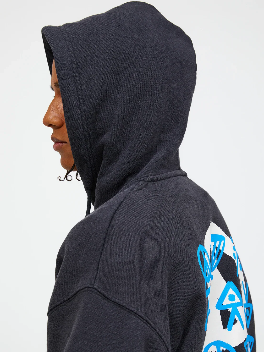 GRAPHIC HOOD - BLACK - Afbeelding 4