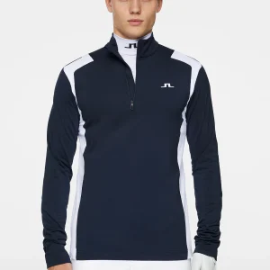 LUKAS QUARTER ZIP MID LAYER - JL NAVY