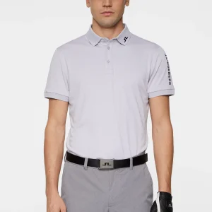 TOUR TECH SLIM FIT POLO - LIGHT GREY MELANGE