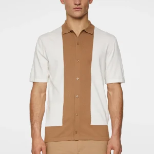 RUE KNITTED POLO SHIRT - WHITE