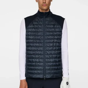HAYDEN QUILT HYBRID VEST - JL NAVY