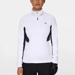 ARJA QUARTER ZIP MID LAYER - WHITE