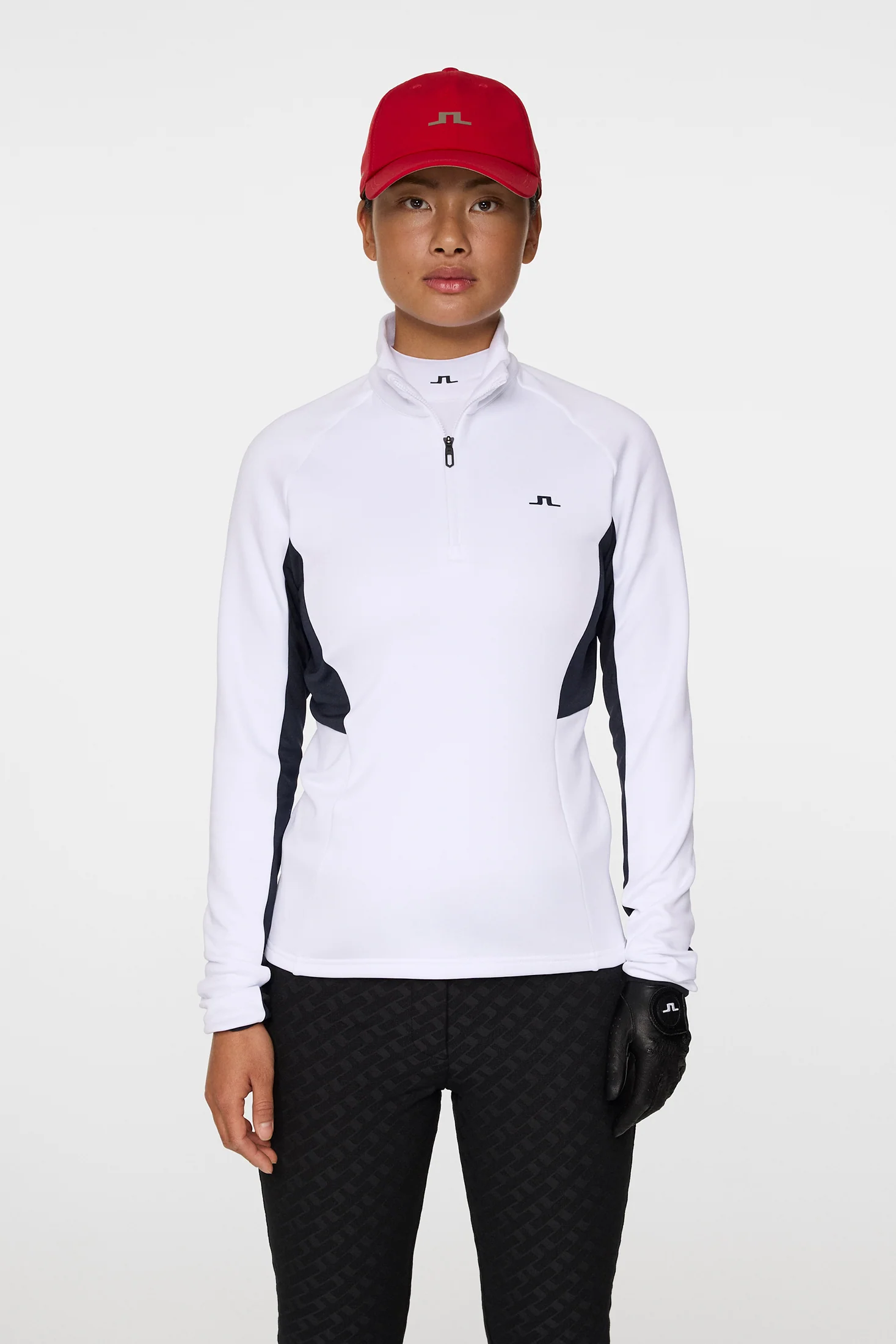 ARJA QUARTER ZIP MID LAYER - WHITE - Afbeelding 2