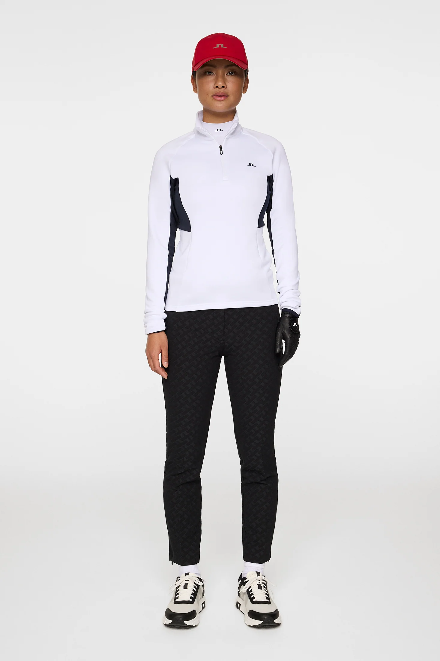 ARJA QUARTER ZIP MID LAYER - WHITE - Afbeelding 4