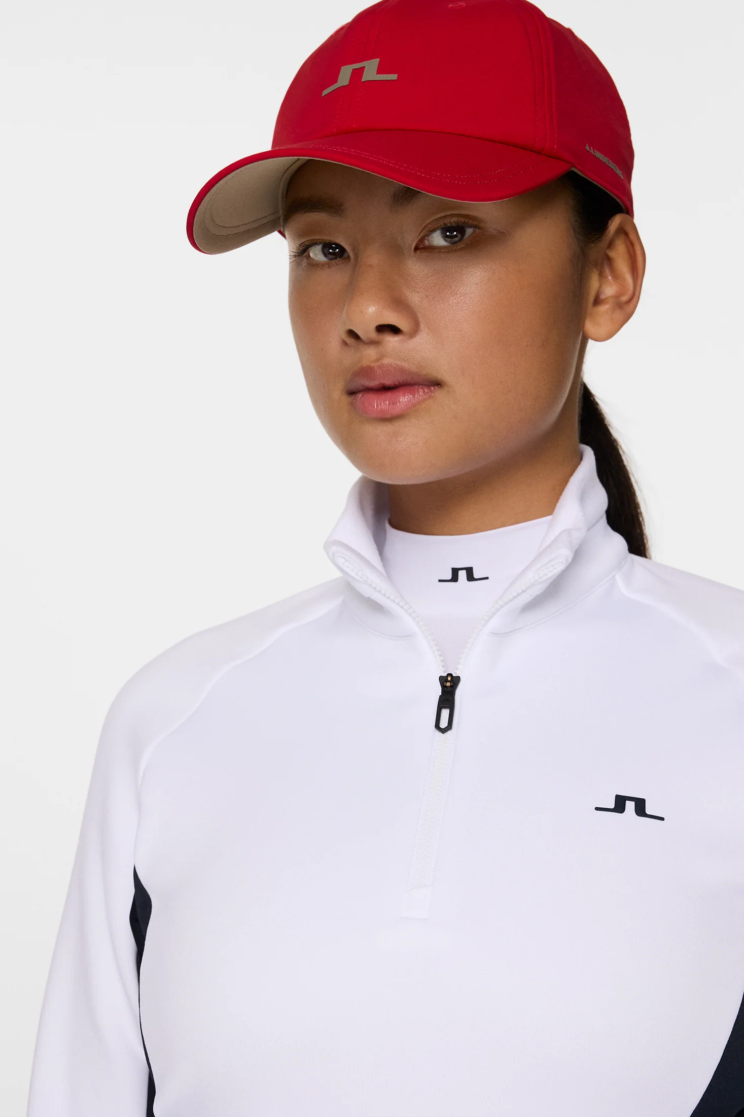 ARJA QUARTER ZIP MID LAYER - WHITE - Afbeelding 5