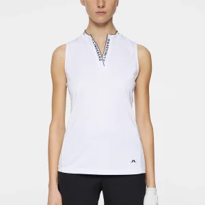 LEYA SLEEVELESS TOP - WHITE