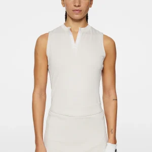 LEYA SLEEVELESS TOP - MOONBEAM