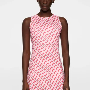 CORA PRINT DRESS - TOUR GEO PINK M