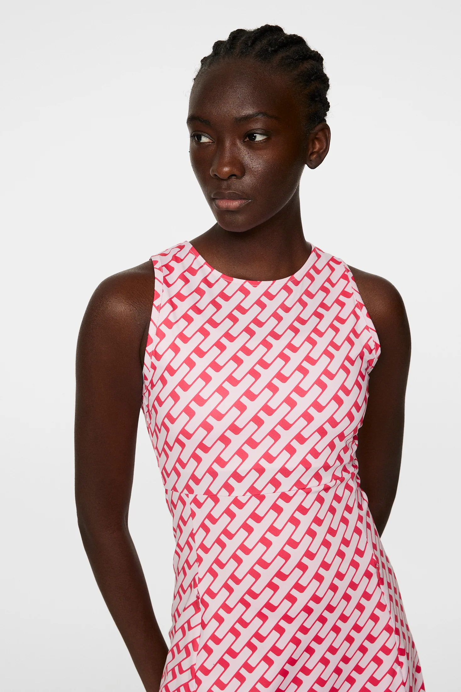 CORA PRINT DRESS - TOUR GEO PINK M - Afbeelding 5