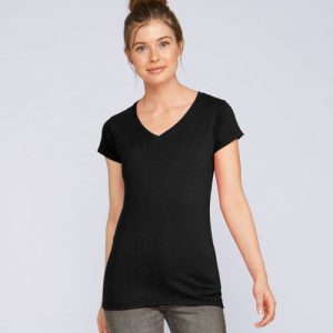 Gildan Softstyle V-Neck dames T-shirt V-hals