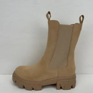 Basic boots met lusjes khaki